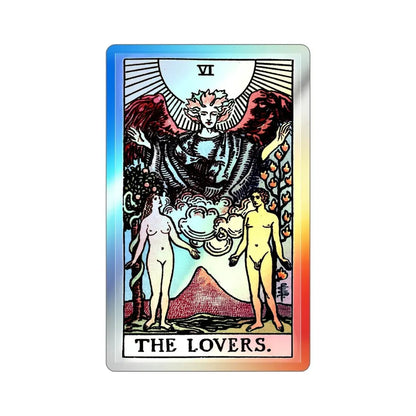 The Lovers (Tarot Card) Holographic STICKER Die-Cut Vinyl Decal 2 Inch Holographic - The Sticker Space