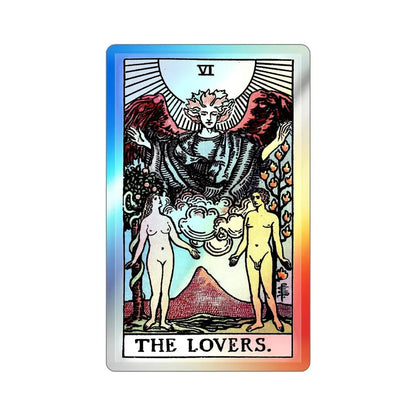 The Lovers (Tarot Card) Holographic STICKER Die-Cut Vinyl Decal 3 Inch Holographic - The Sticker Space