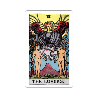 The Lovers (Tarot Card) STICKER Vinyl Kiss-Cut Decal 2 Inch White - The Sticker Space