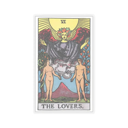 The Lovers (Tarot Card) STICKER Vinyl Kiss-Cut Decal 4 Inch Transparent - The Sticker Space