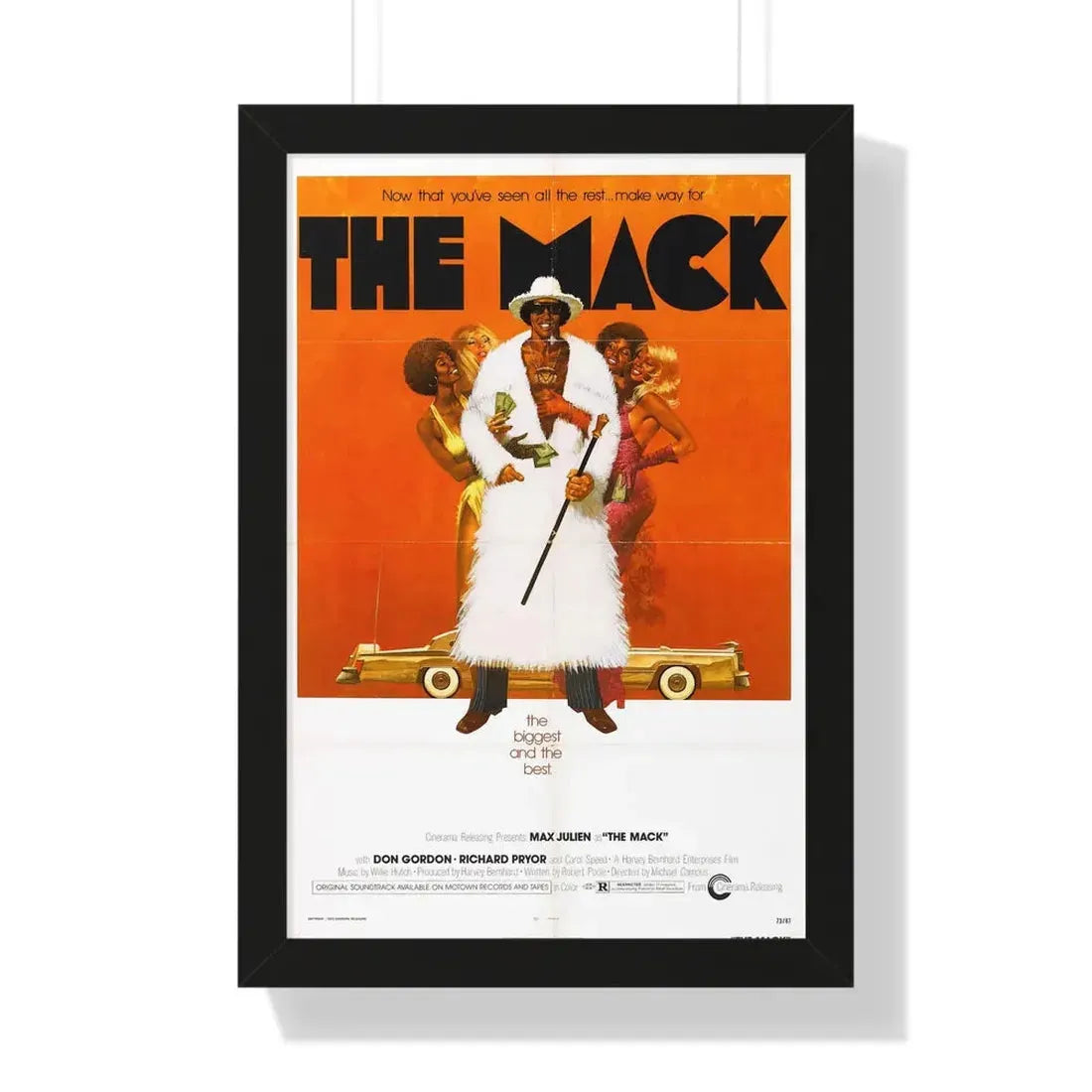 THE MACK 1973 - Framed Movie Poster 16″ x 24″ Black - The Sticker Space