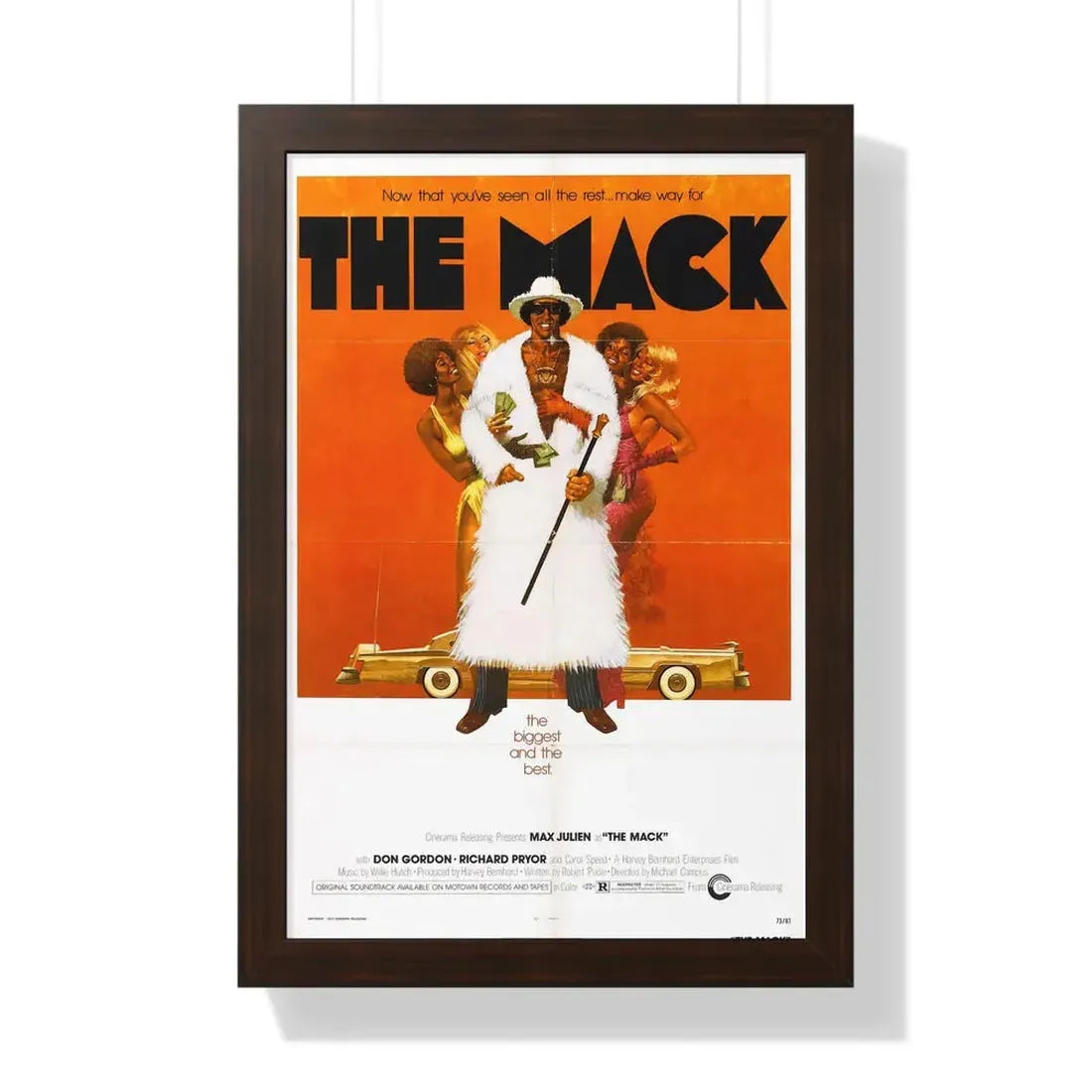 THE MACK 1973 - Framed Movie Poster 16″ x 24″ Walnut - The Sticker Space