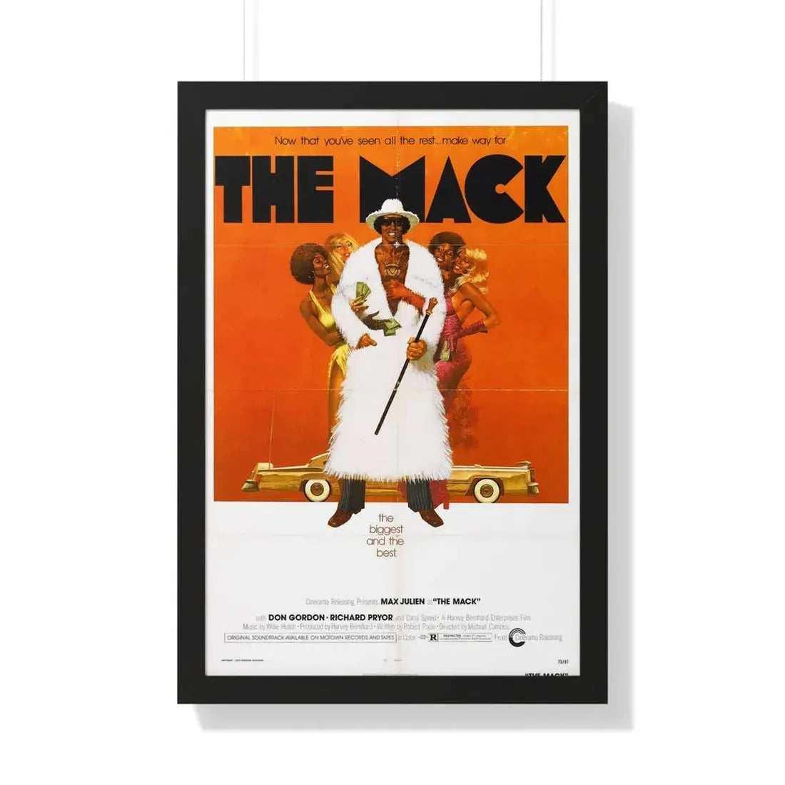 THE MACK 1973 - Framed Movie Poster 20" x 30" Black - The Sticker Space