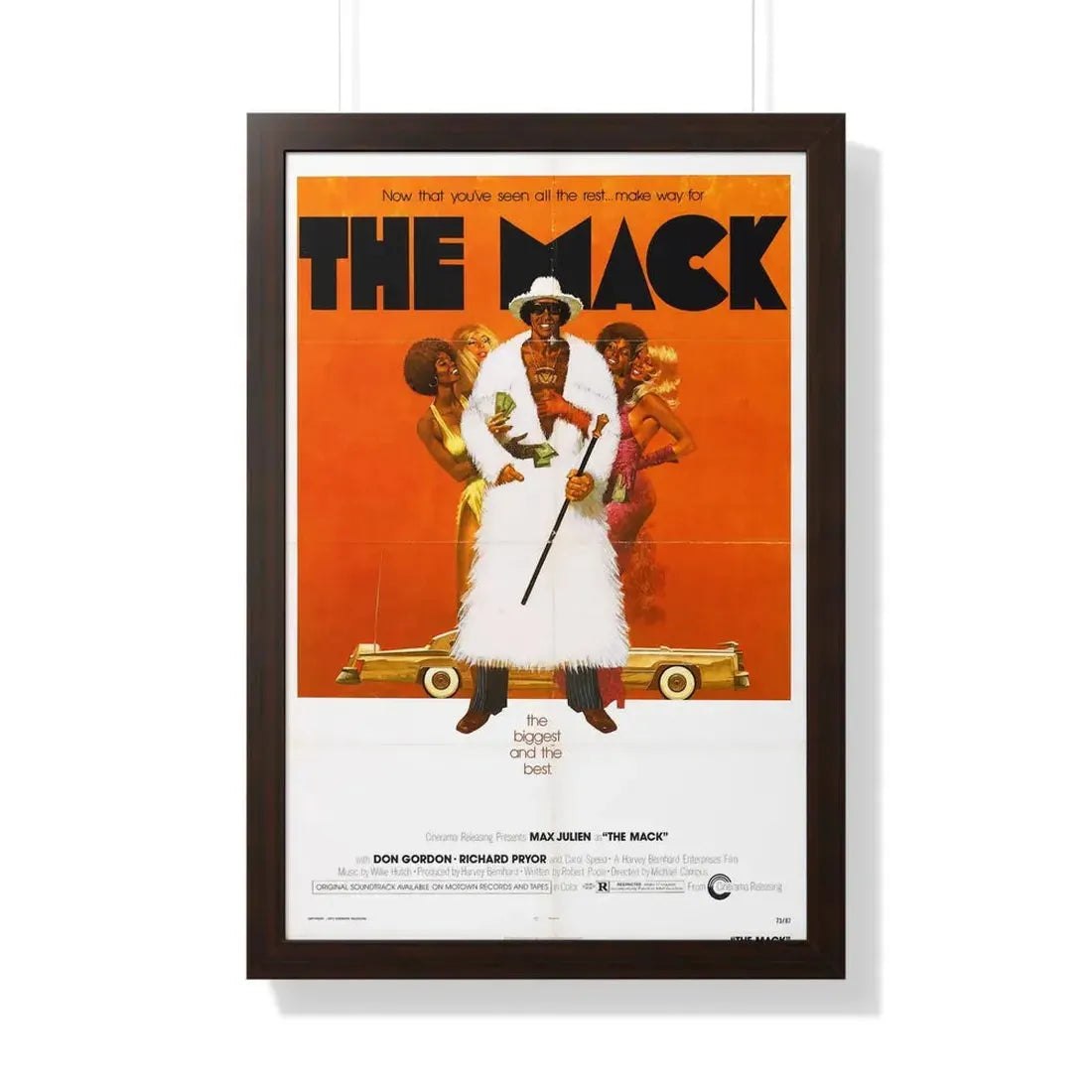 THE MACK 1973 - Framed Movie Poster 20" x 30" Walnut - The Sticker Space