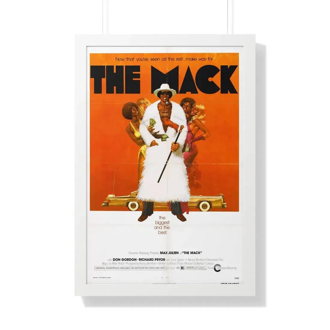 THE MACK 1973 - Framed Movie Poster 20" x 30" White - The Sticker Space