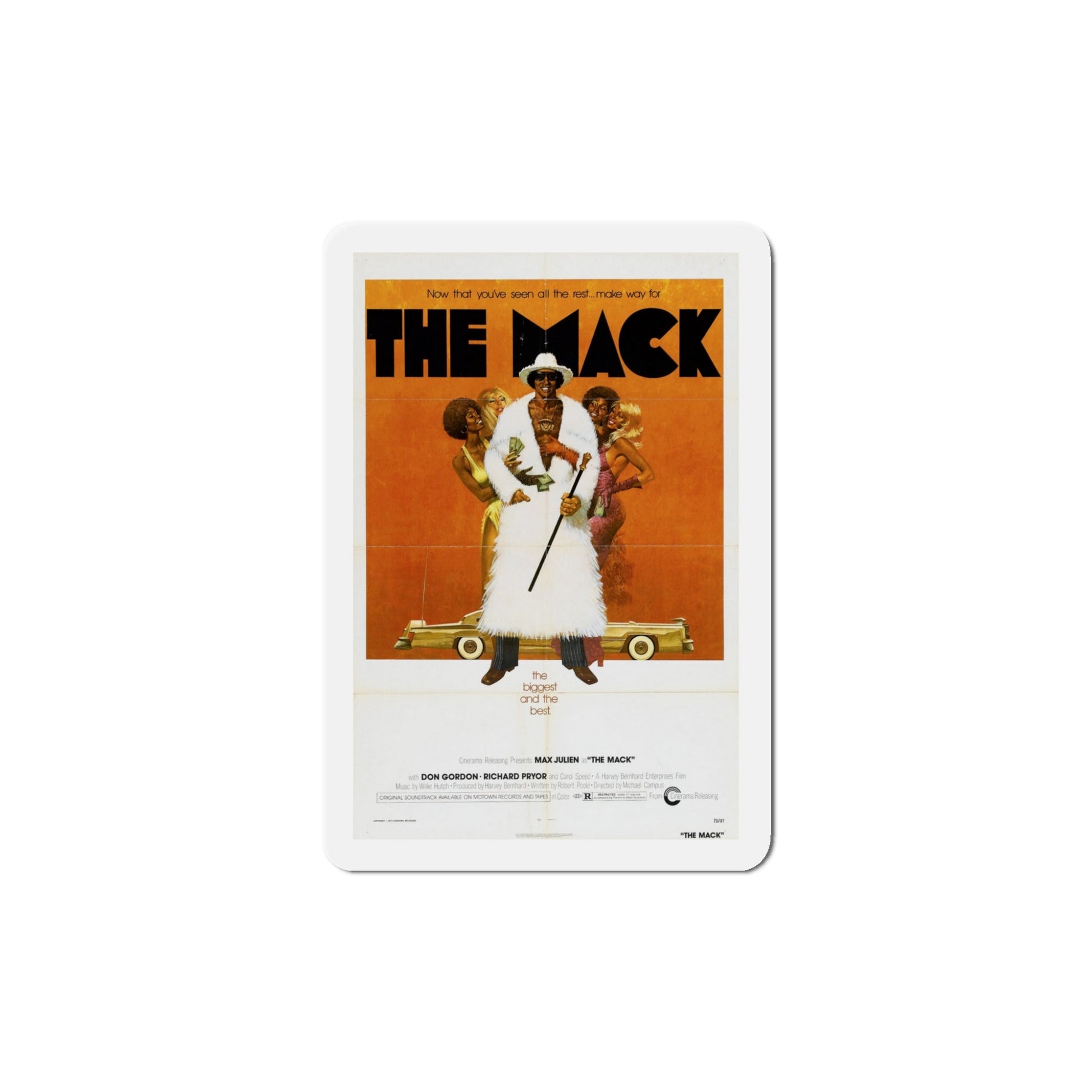The Mack 1973 Movie Poster Die-Cut Magnet-5" x 5"-The Sticker Space