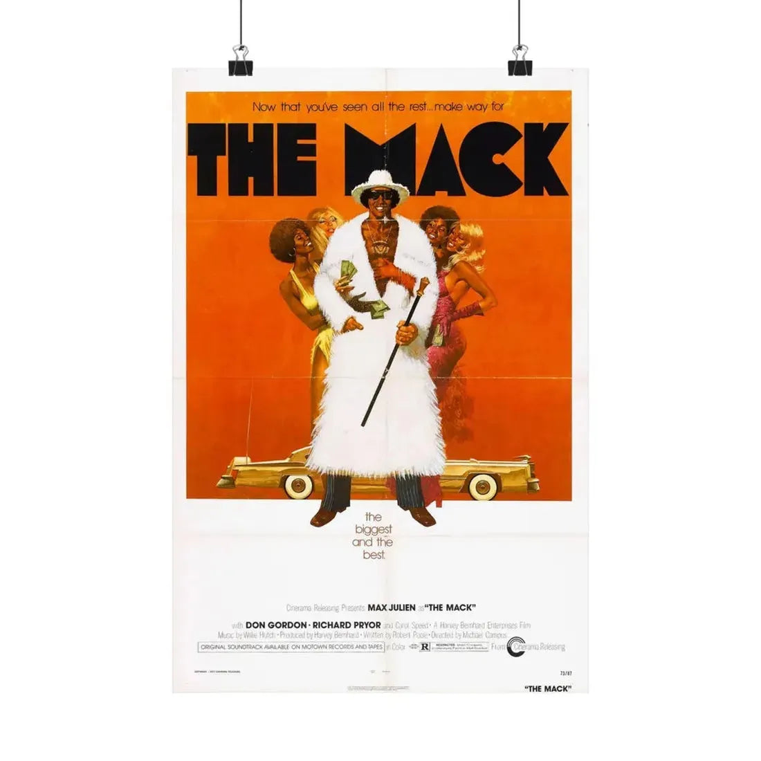 THE MACK 1973 - Paper Movie Poster 12″ x 18″ Matte - The Sticker Space