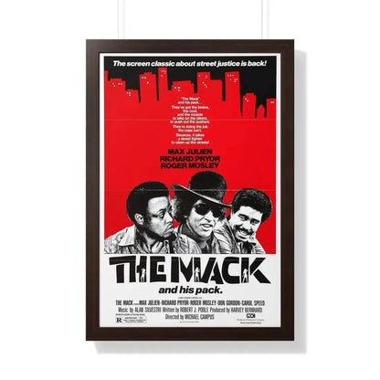 THE MACK (3) 1973 - Framed Movie Poster 20" x 30" Walnut - The Sticker Space