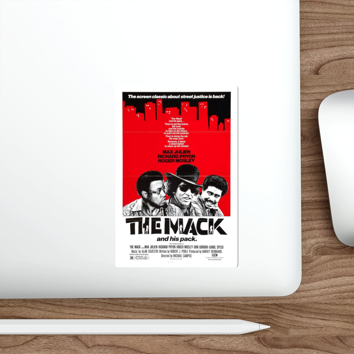 THE MACK (3) 1973 Movie Poster STICKER Vinyl Die-Cut Decal-The Sticker Space