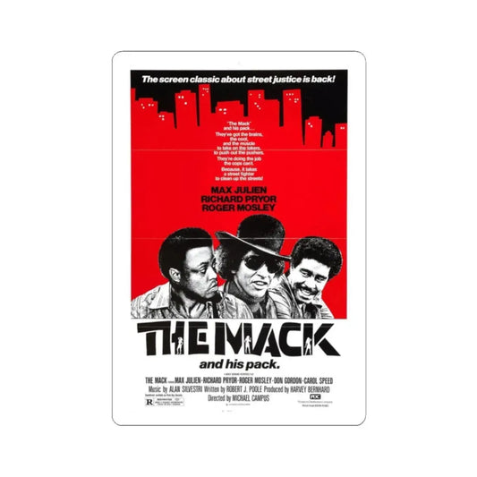 THE MACK (3) 1973 Movie Poster - STICKER Vinyl Kiss-Cut Decal 2 Inch White - The Sticker Space