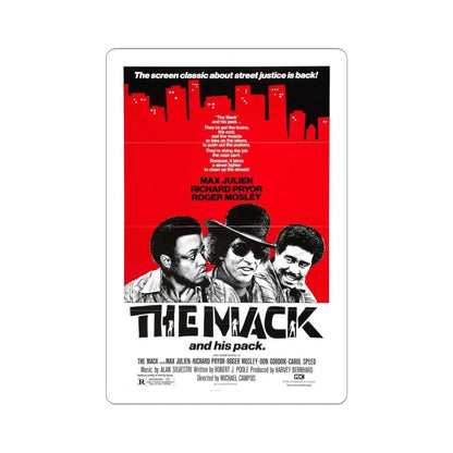 THE MACK (3) 1973 Movie Poster - STICKER Vinyl Kiss-Cut Decal 6 Inch White - The Sticker Space