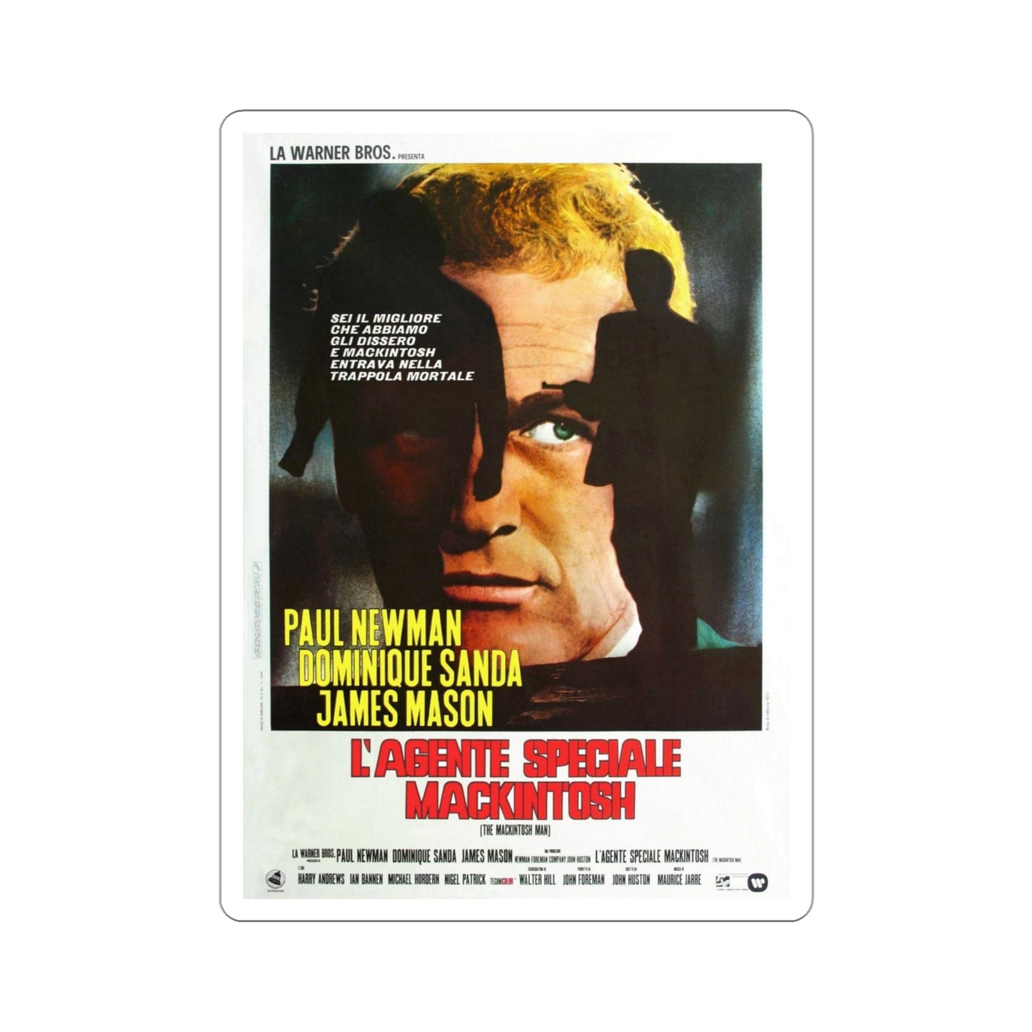 The Mackintosh Man 1973 3 Movie Poster STICKER Vinyl Die-Cut Decal-4 Inch-The Sticker Space