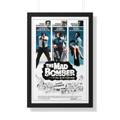 THE MAD BOMBER 1973 - Framed Movie Poster-20" x 30"-The Sticker Space