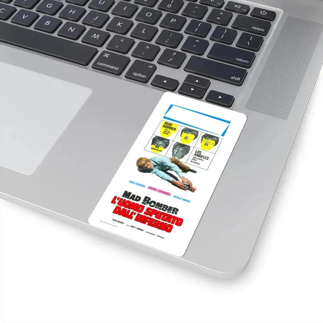 THE MAD BOMBER (ITALIAN) 1973 Movie Poster - STICKER Vinyl Kiss-Cut Decal - The Sticker Space