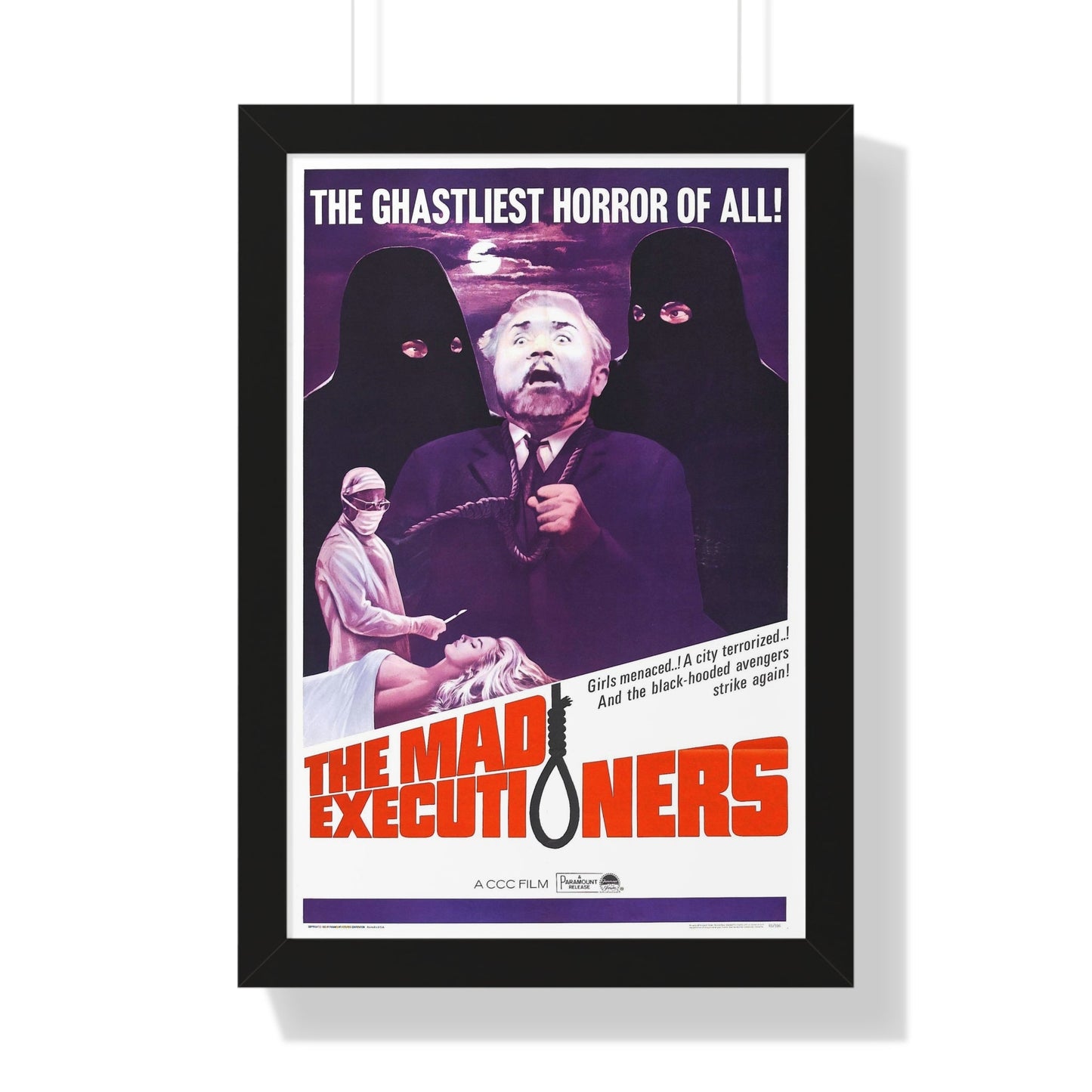 THE MAD EXECUTIONERS 1963 - Framed Movie Poster-16″ x 24″-The Sticker Space