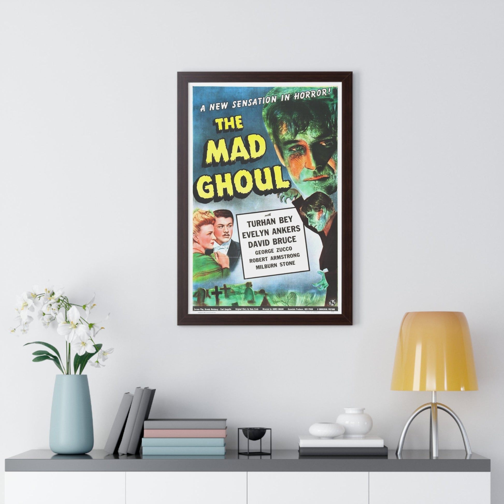 THE MAD GHOUL 1943 - Framed Movie Poster-The Sticker Space