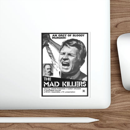 THE MAD KILLERS 1969 Movie Poster STICKER Vinyl Die-Cut Decal-The Sticker Space