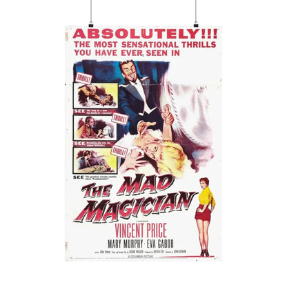 THE MAD MAGICIAN 1954 - Paper Movie Poster 24″ x 36″ Matte - The Sticker Space