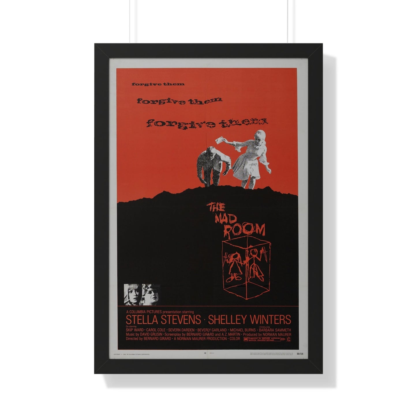 THE MAD ROOM 1969 - Framed Movie Poster-20" x 30"-The Sticker Space