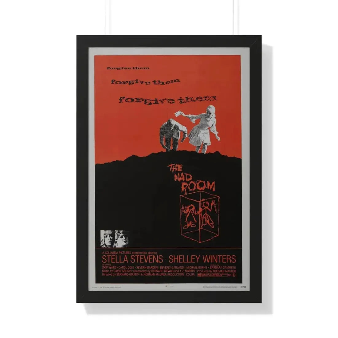 THE MAD ROOM 1969 - Framed Movie Poster 20" x 30" Black - The Sticker Space