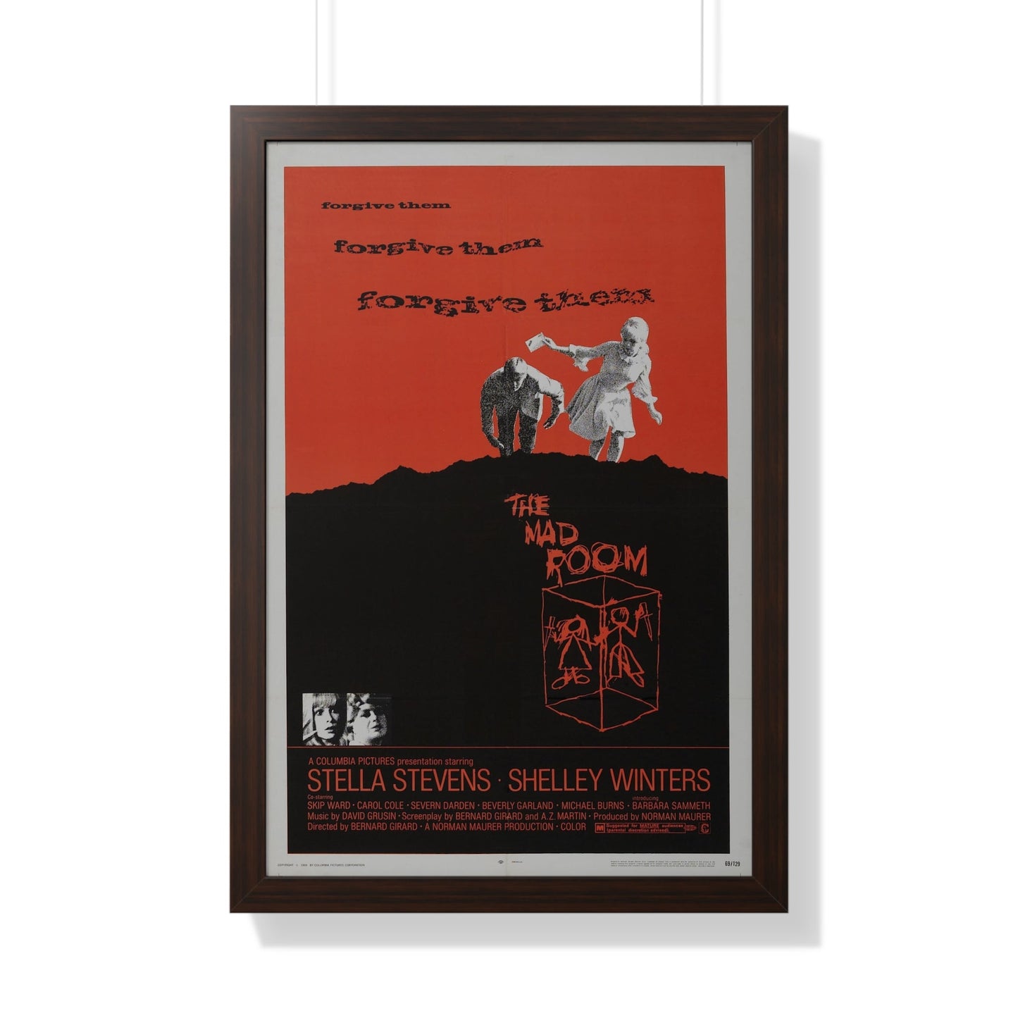 THE MAD ROOM 1969 - Framed Movie Poster-20" x 30"-The Sticker Space