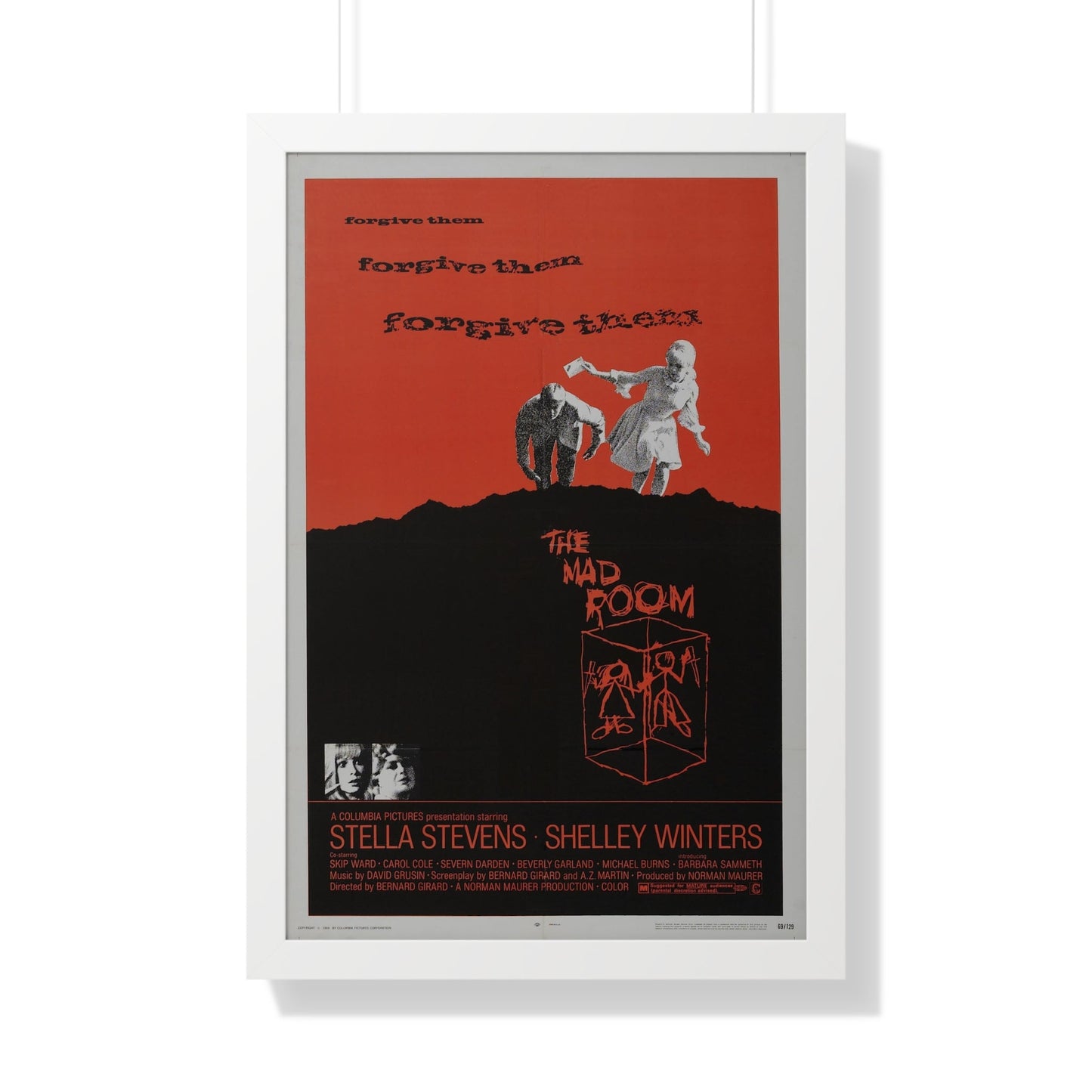 THE MAD ROOM 1969 - Framed Movie Poster-20" x 30"-The Sticker Space