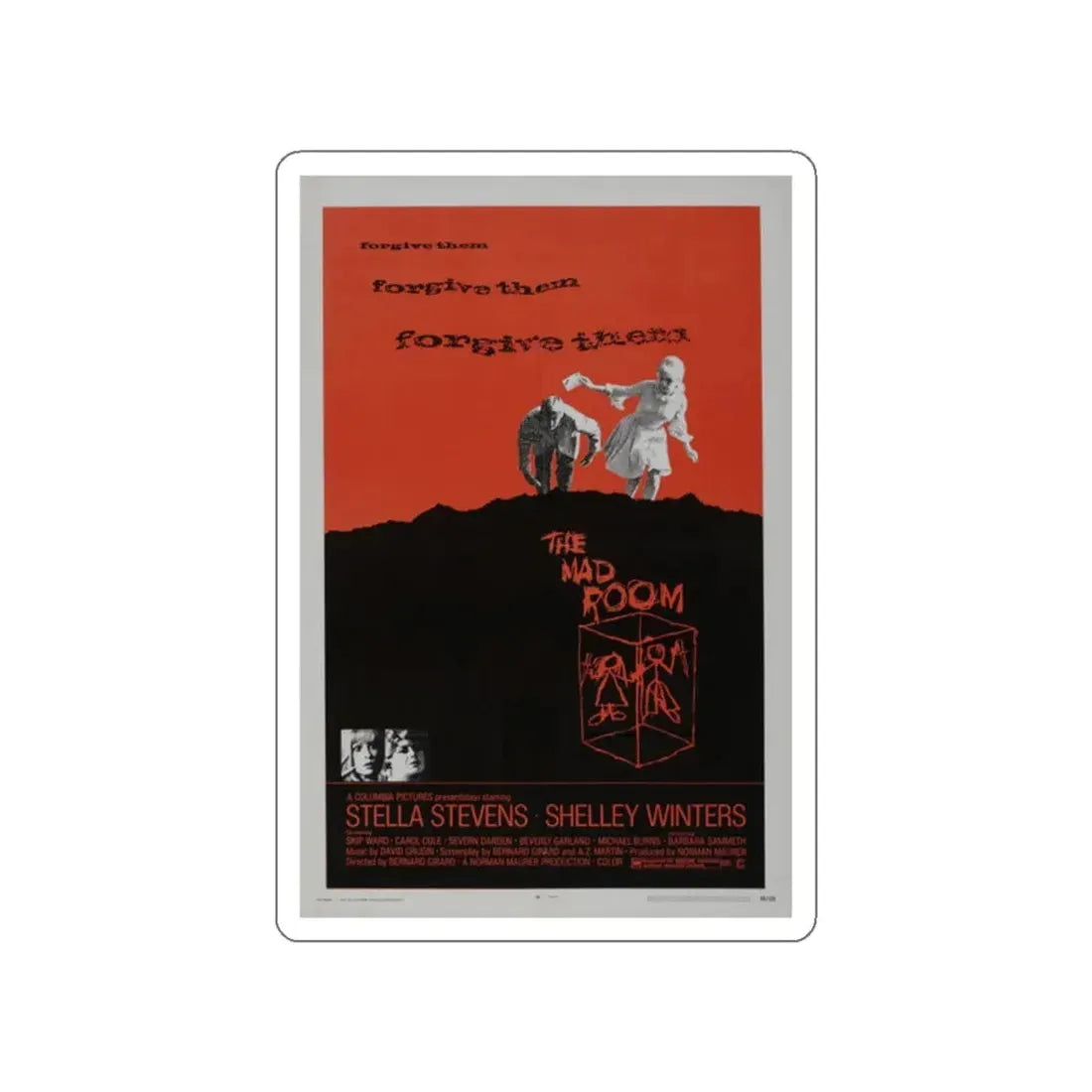 THE MAD ROOM 1969 Movie Poster STICKER Vinyl Die-Cut Decal 2 Inch - The Sticker Space
