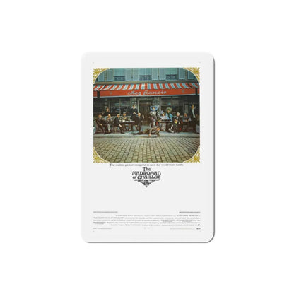 The Madwoman of Chaillot 1969 Movie Poster Refrigerator Magnet 2 Inch - The Sticker Space