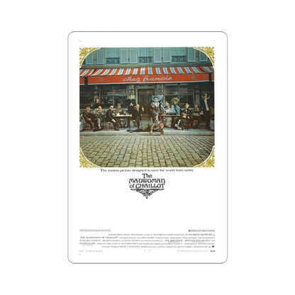 The Madwoman of Chaillot 1969 Movie Poster STICKER Vinyl Die-Cut Decal 3 Inch - The Sticker Space