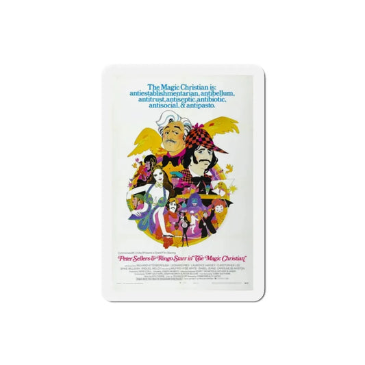 The Magic Christian 1970 Movie Poster Refrigerator Magnet 2 Inch - The Sticker Space