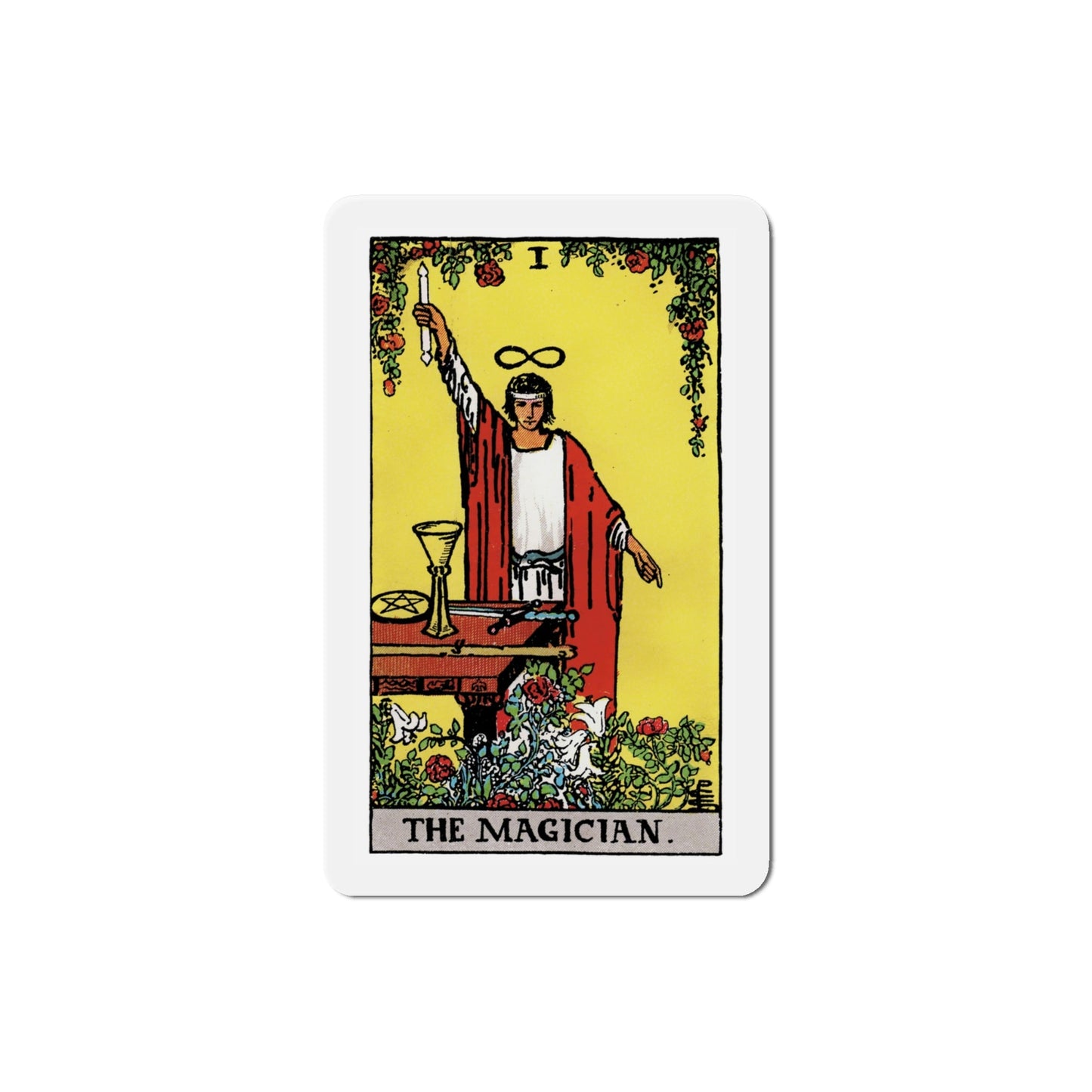 The Magician (Tarot Card) Die-Cut Magnet-4 Inch-The Sticker Space