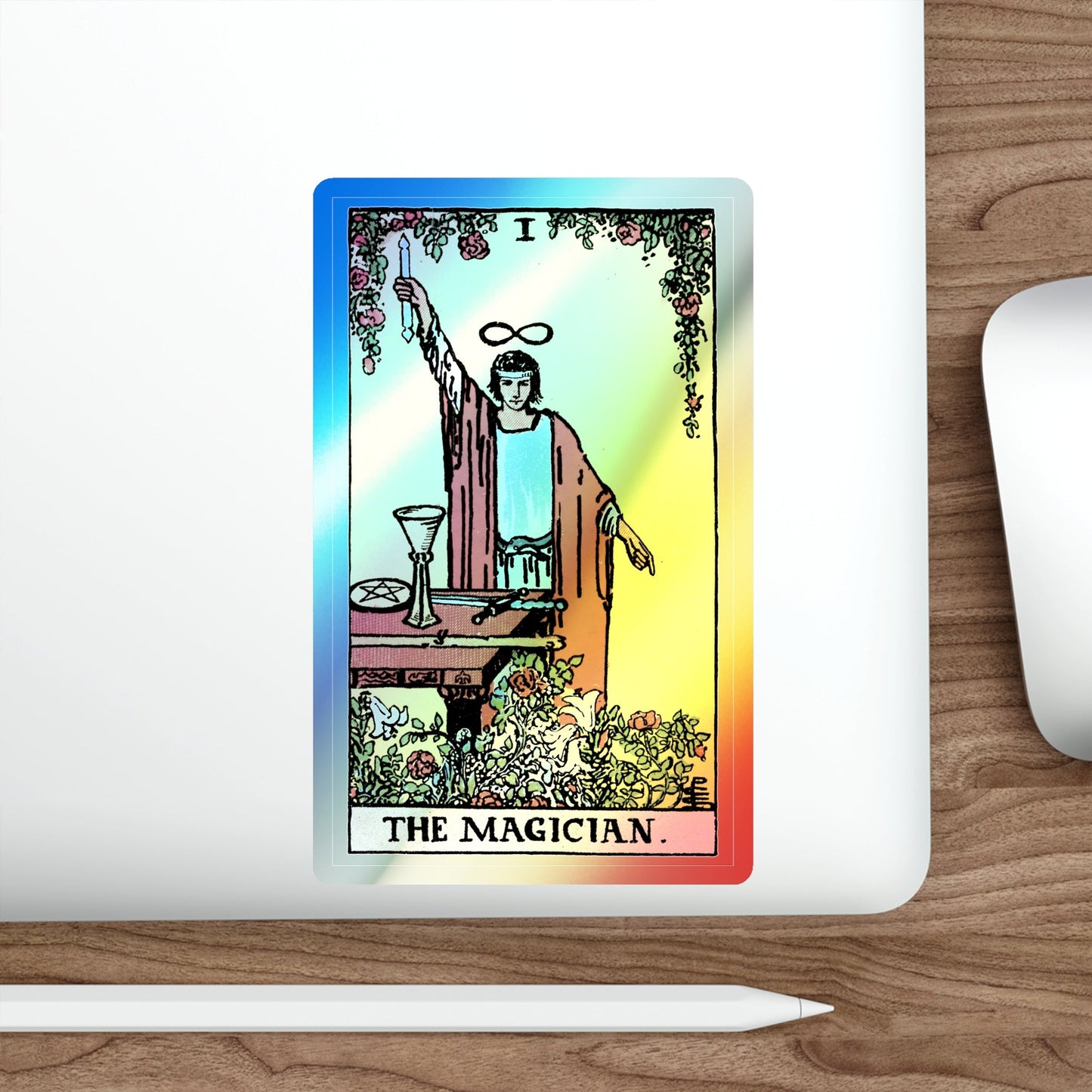 The Magician (Tarot Card) Holographic STICKER Die-Cut Vinyl Decal-The Sticker Space