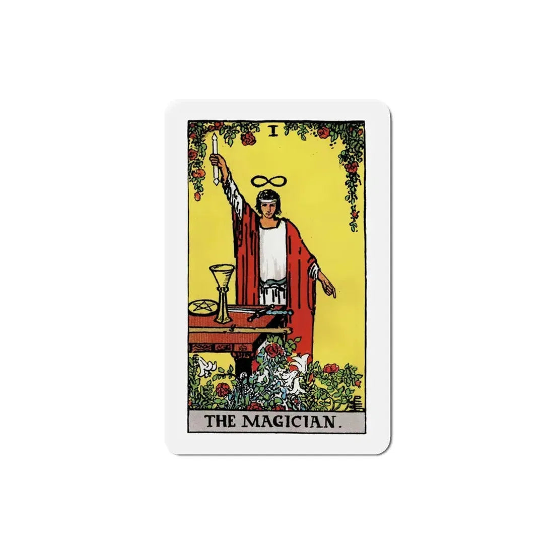 The Magician (Tarot Card) Refrigerator Magnet 4 Inch - The Sticker Space