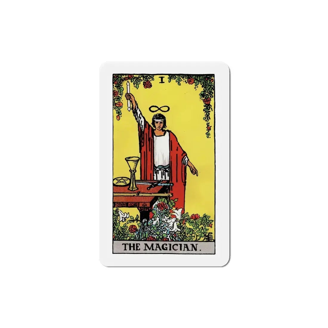 The Magician (Tarot Card) Refrigerator Magnet 6 Inch - The Sticker Space