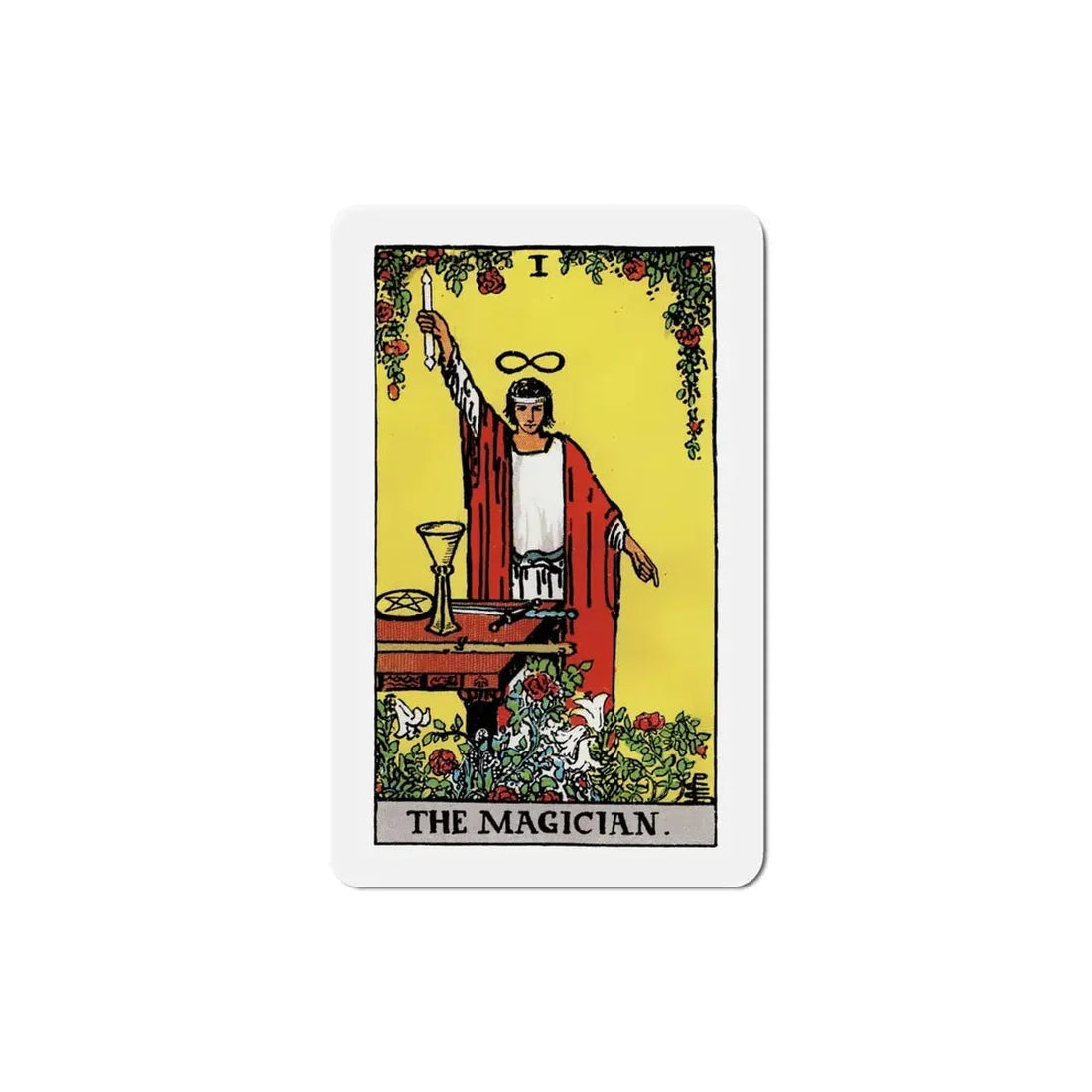 The Magician (Tarot Card) Refrigerator Magnet 6 Inch - The Sticker Space