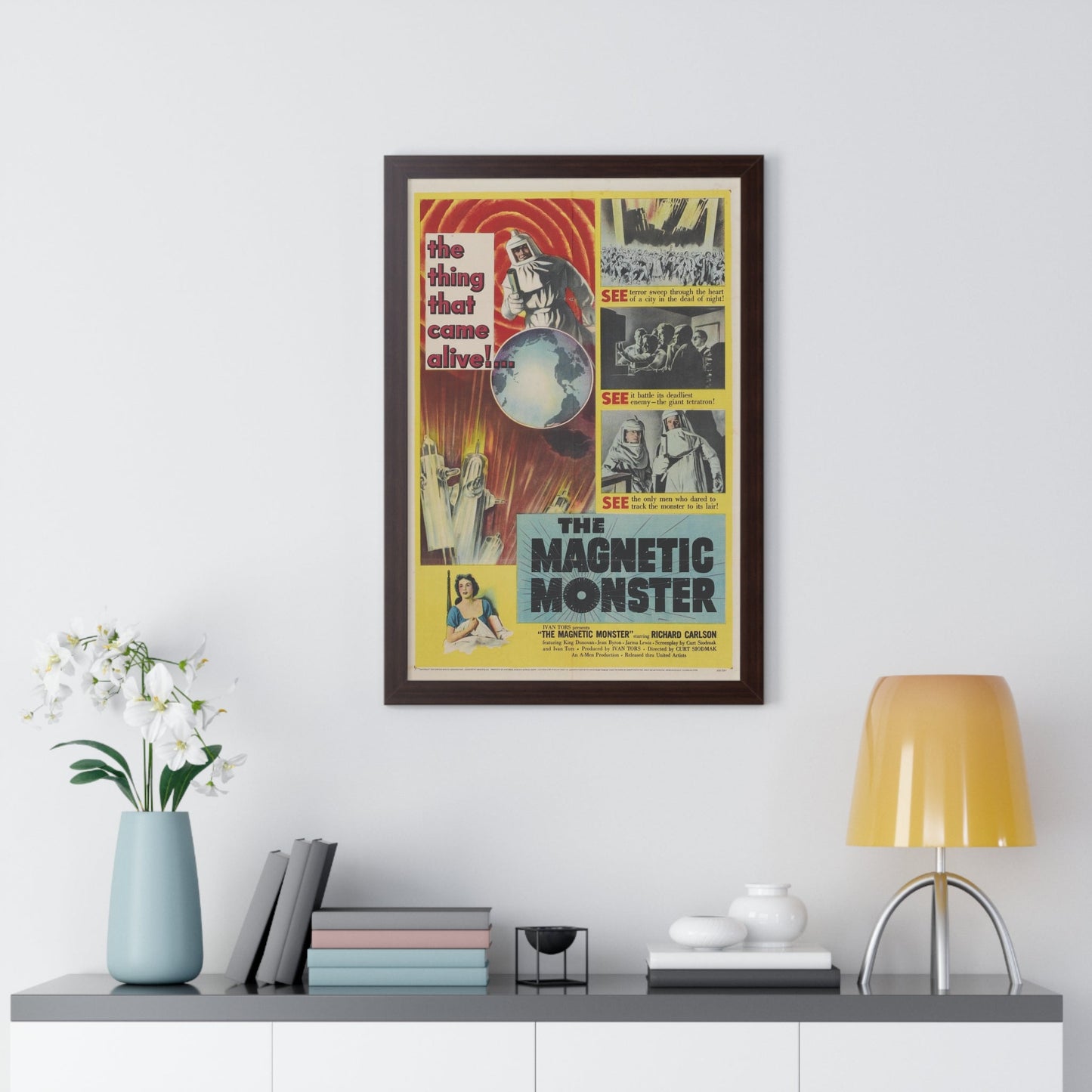 THE MAGNETIC MONSTER 1953 - Framed Movie Poster-The Sticker Space