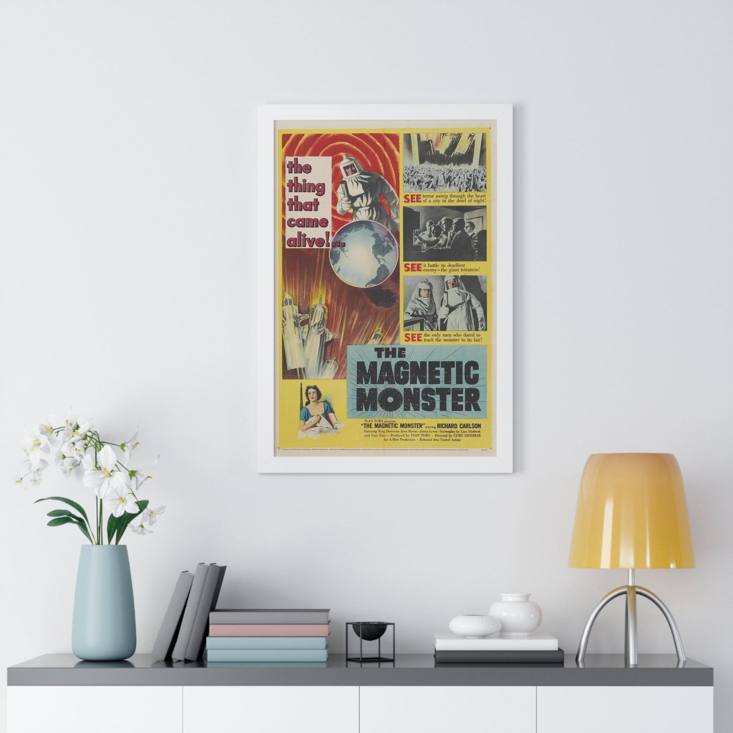 THE MAGNETIC MONSTER 1953 - Framed Movie Poster-The Sticker Space