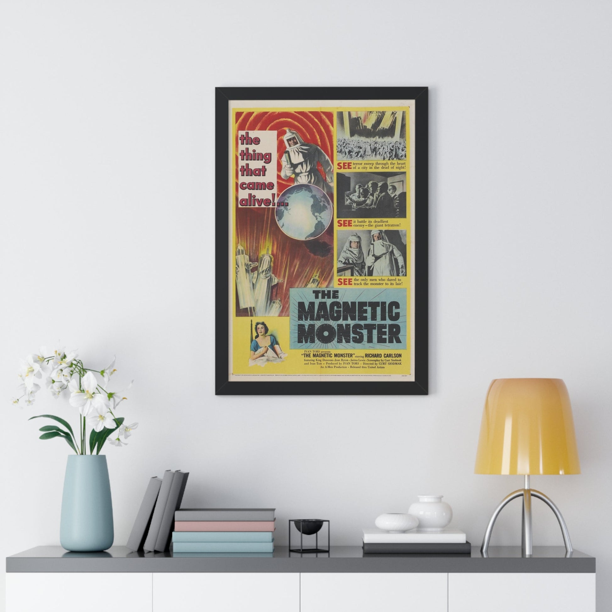 THE MAGNETIC MONSTER 1953 - Framed Movie Poster-The Sticker Space