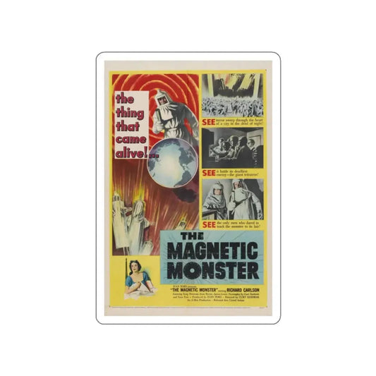 THE MAGNETIC MONSTER 1953 Movie Poster STICKER Vinyl Die-Cut Decal 2 Inch - The Sticker Space
