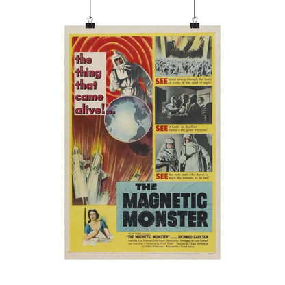 THE MAGNETIC MONSTER 1953 - Paper Movie Poster 12″ x 18″ Matte - The Sticker Space