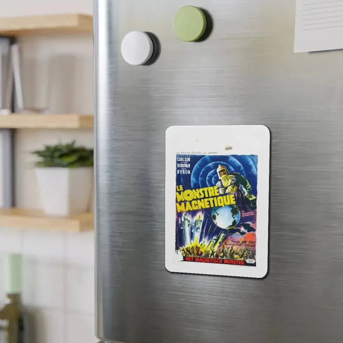 THE MAGNETIC MONSTER (BELGIAN) 1953 Movie Poster - Refrigerator Magnet - The Sticker Space