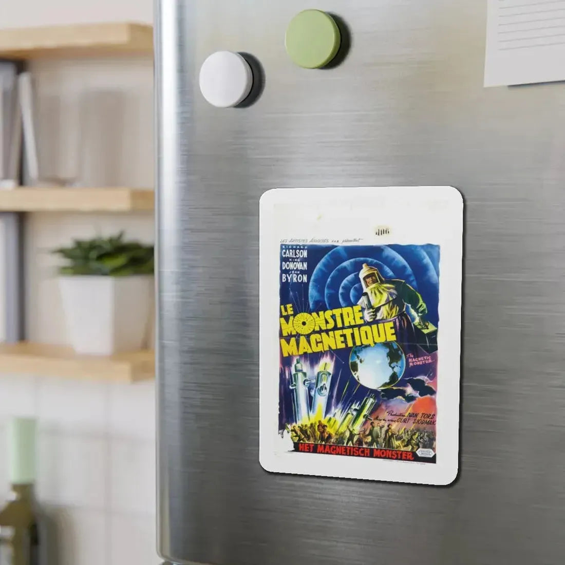 THE MAGNETIC MONSTER (BELGIAN) 1953 Movie Poster - Refrigerator Magnet - The Sticker Space