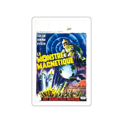 THE MAGNETIC MONSTER (BELGIAN) 1953 Movie Poster STICKER Vinyl Die-Cut Decal 4 Inch - The Sticker Space