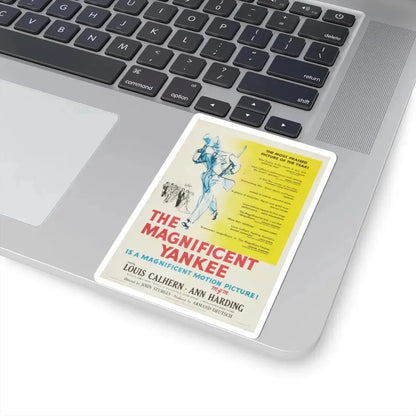 The Magnificent Yankee 1950 Movie Poster - STICKER Vinyl Kiss-Cut Decal - The Sticker Space