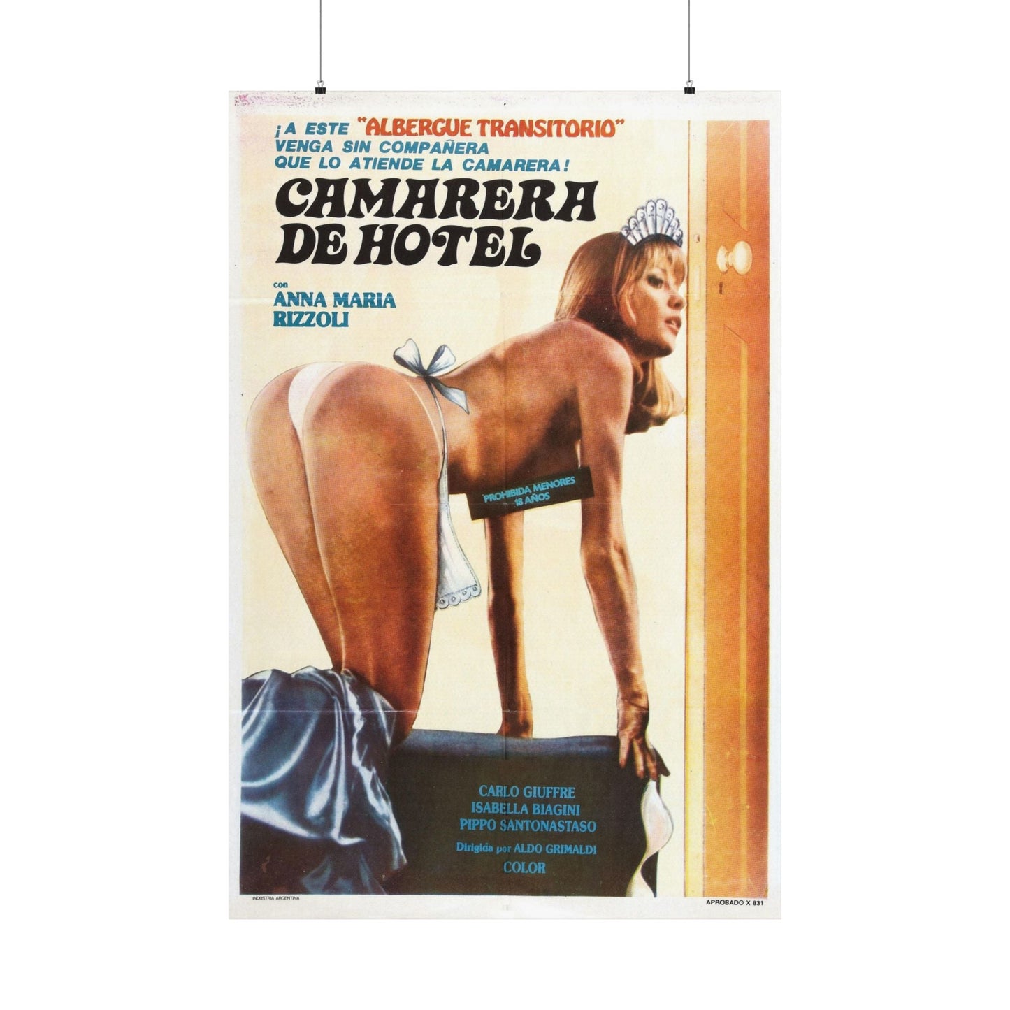 THE MAID SEDUCES LODGERS (Camarera de hotel) 1980 - Paper Movie Poster-36" x 54"-The Sticker Space