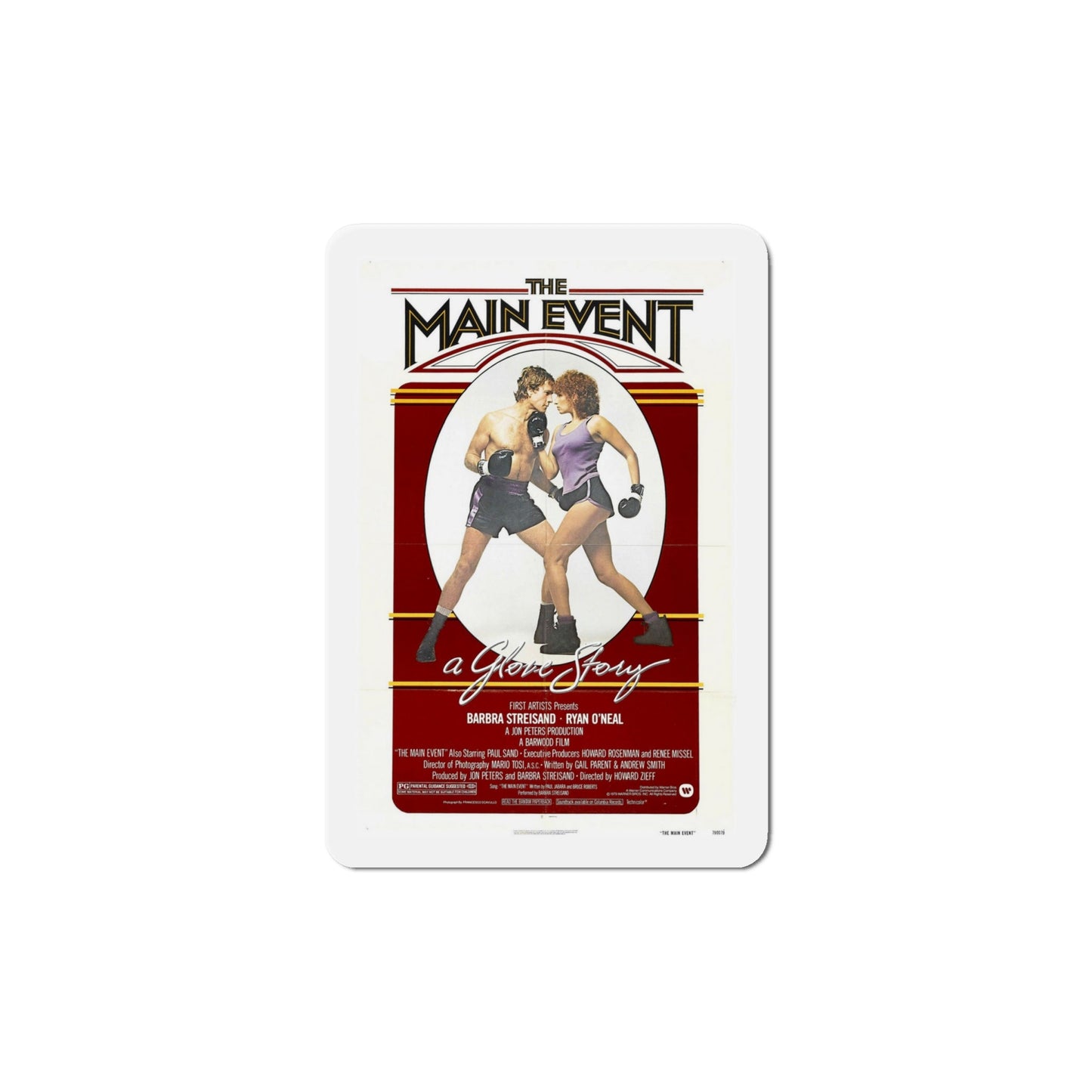 The Main Event 1979 Movie Poster Die-Cut Magnet-6 × 6"-The Sticker Space