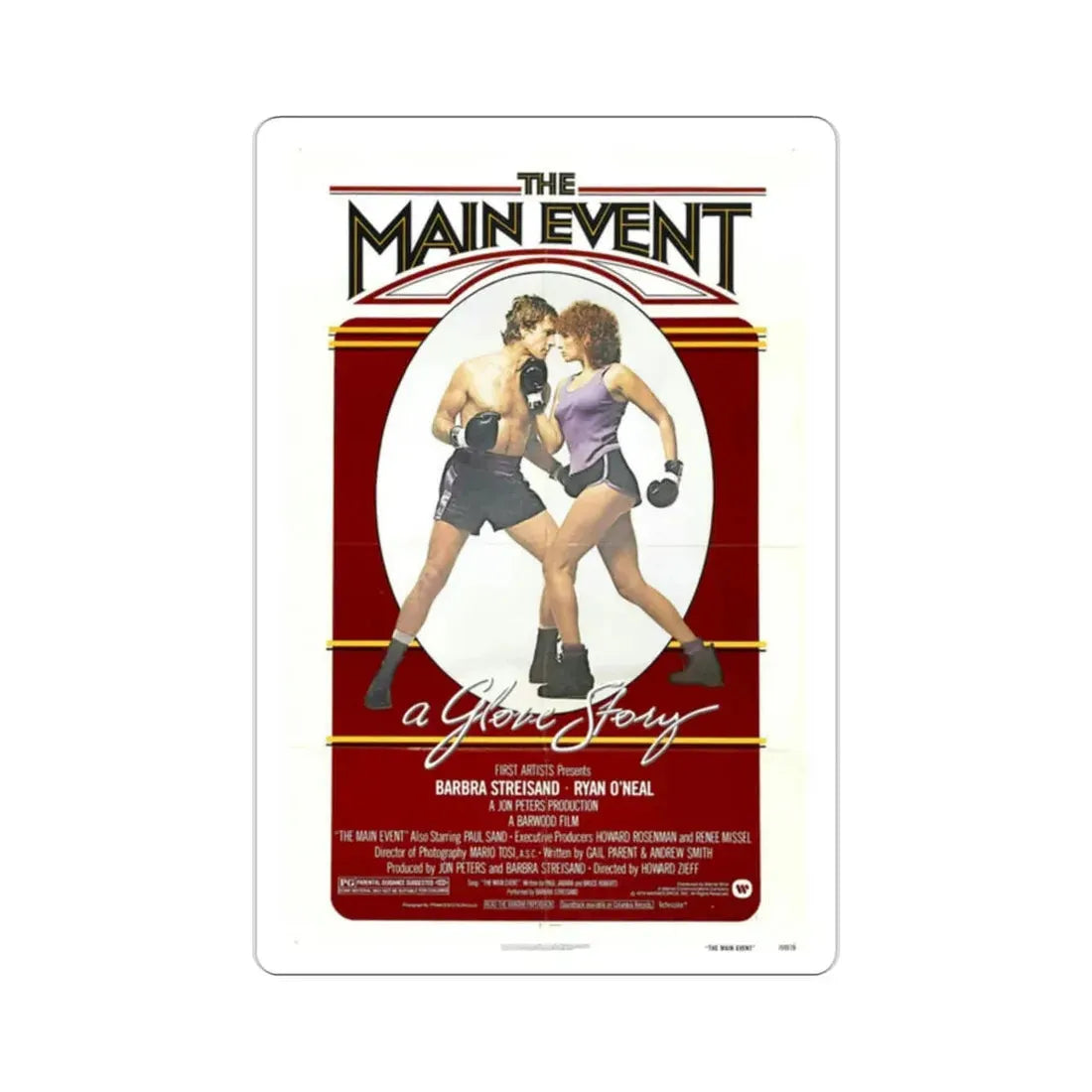 The Main Event 1979 Movie Poster STICKER Vinyl Die-Cut Decal 2 Inch - The Sticker Space