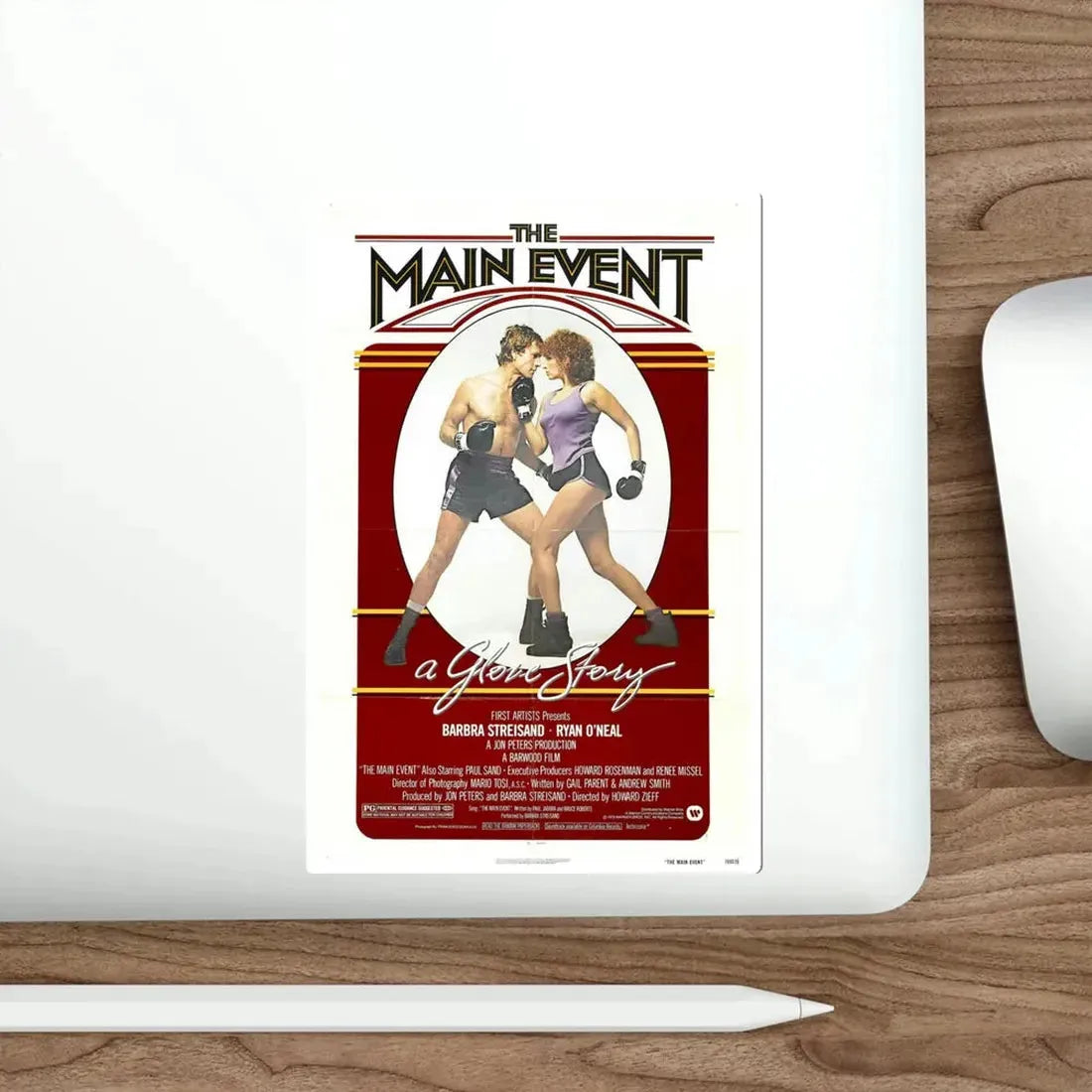 The Main Event 1979 Movie Poster STICKER Vinyl Die-Cut Decal - The Sticker Space