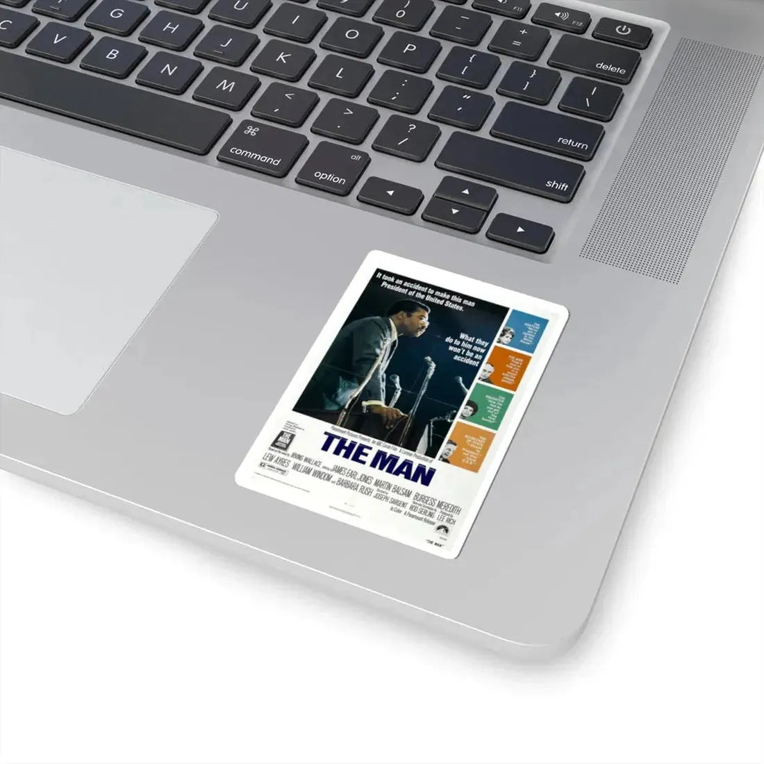 The Man 1972 Movie Poster - STICKER Vinyl Kiss-Cut Decal - The Sticker Space