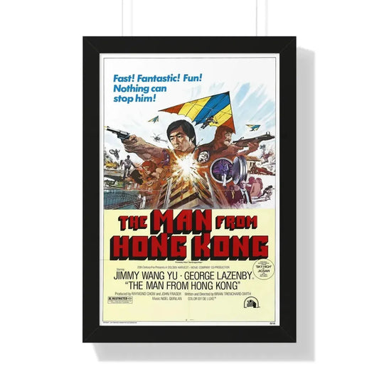 THE MAN FROM HONG KONG 1975 - Framed Movie Poster 16″ x 24″ Black - The Sticker Space
